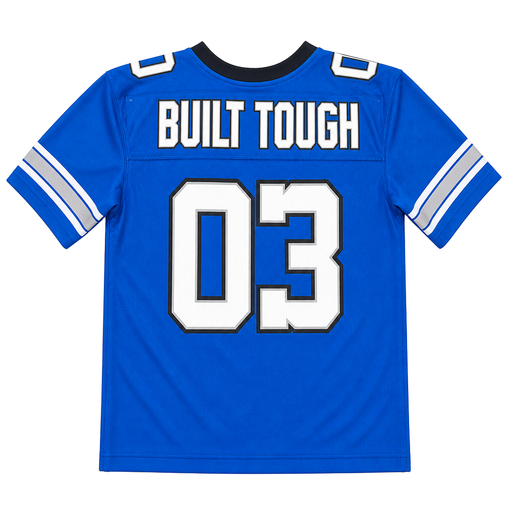 Ford Built Tough 03 Football Jersey Blue M 38/40 1