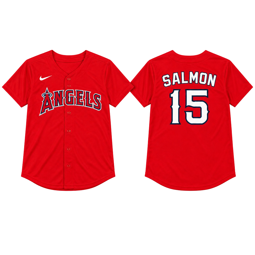 Angels Salmon 15 Youth XL Jersey 1