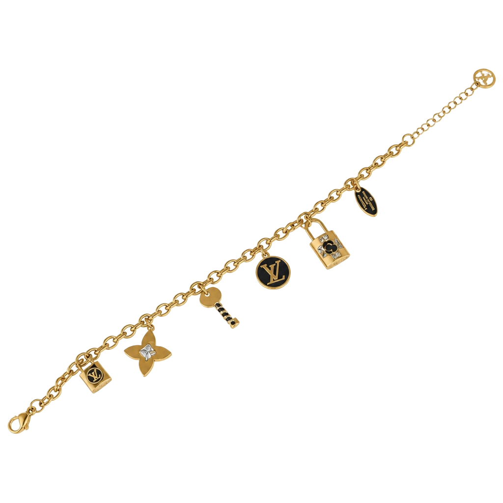 Elegant Gold Plated Charm Bracelet 1