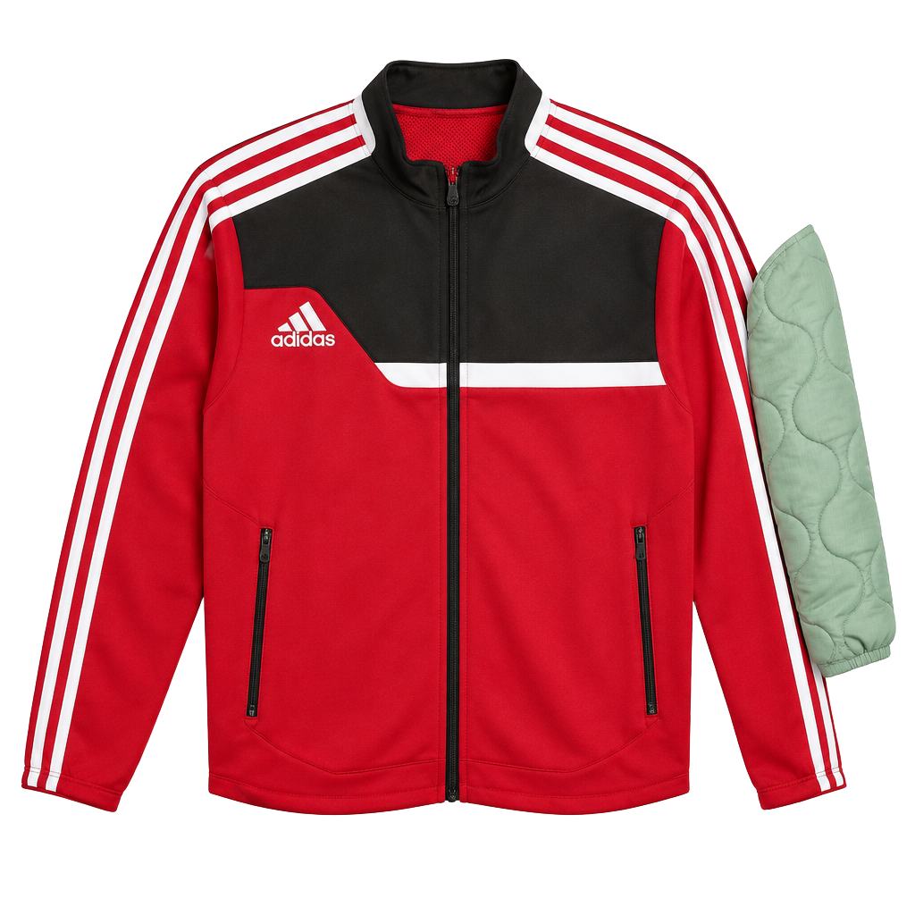 Adidas Climacool Track Jacket Youth YXL Red Black White 1