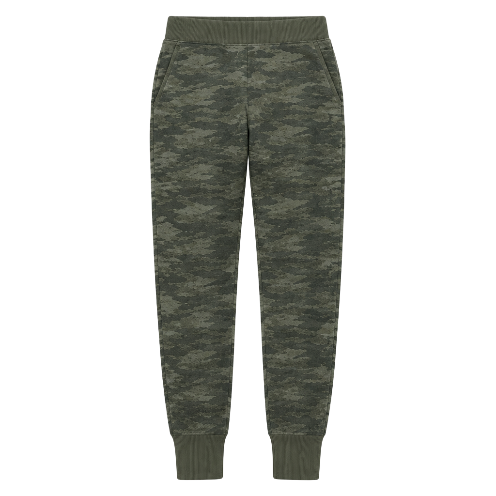 Ryko Camo Seamless Knit Athleisure Pants 1