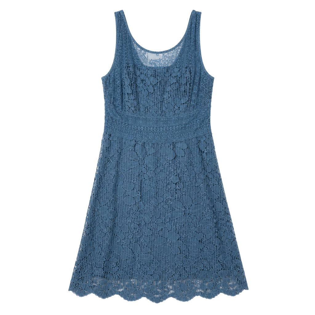 Anthropologie Blue Lace "Liliflora Dress" by Moulinette Soeurs, Si – , 1