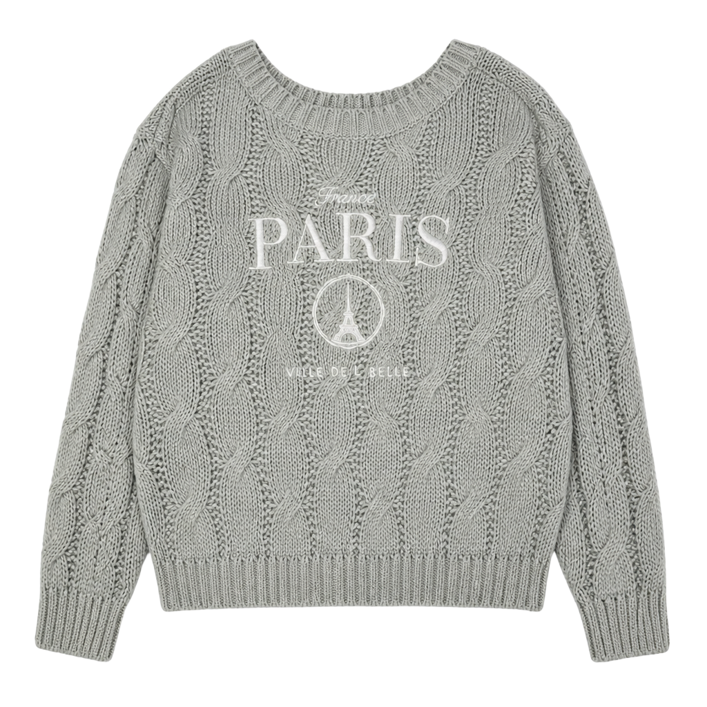 Aeropostale Paris Cable Knit Sweater Size M 1