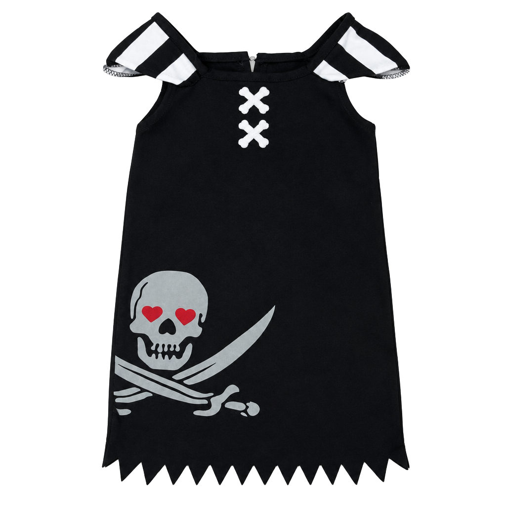 Rubie's Pirate Costume Size Small Black Skull Swords Dress Halloween Child 1