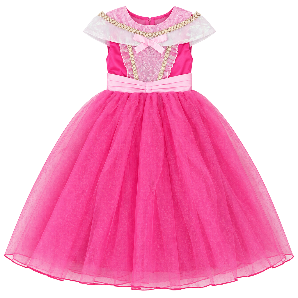 Bibeibeiniu Princess Aurora Costume Size 130 Pink Party Dress 1