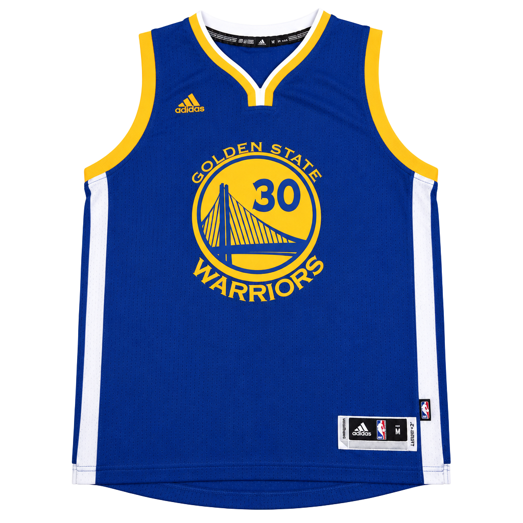 Adidas Stephen Curry Golden State Warriors Jersey Size M Blue NBA Swingman 1