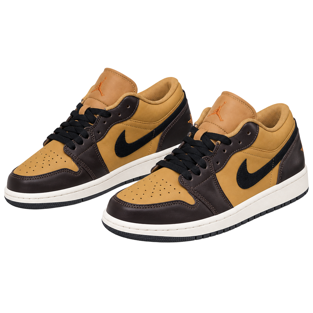 New Nike Air Jordan 1 Low SE 'Flax Baroque Brown HQ3603 201 7 Youth 8.5 Women’s 1