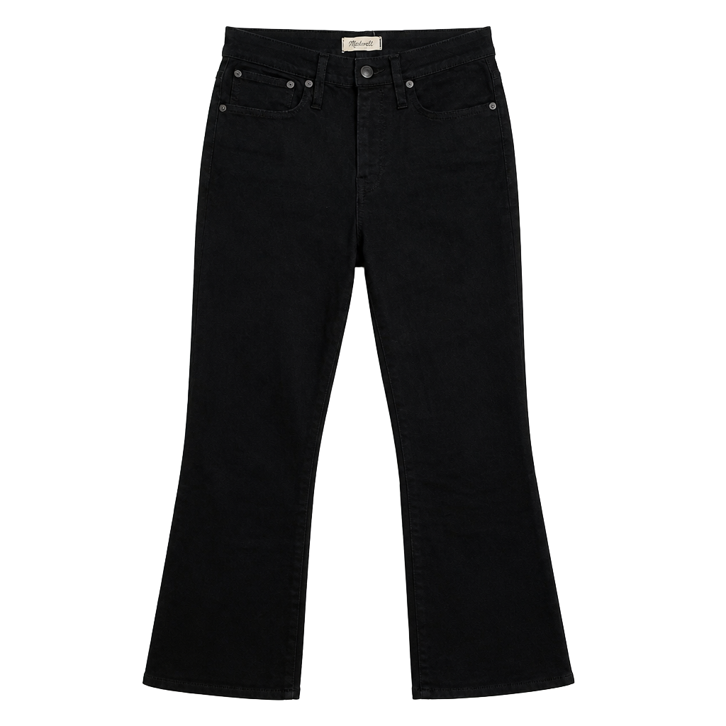 Madewell cali Demi-boot Jean in Black Denim 1