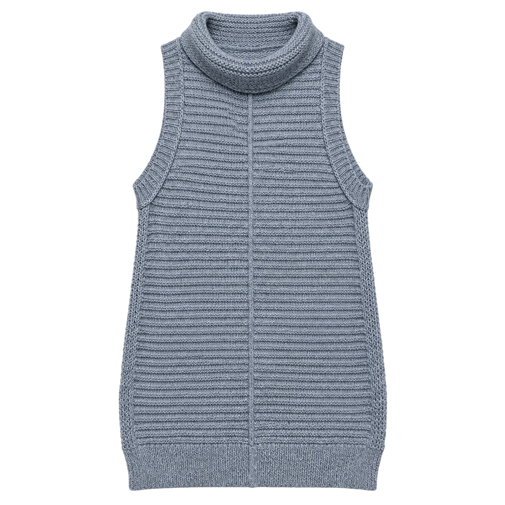 ANTHROPOLOGIE Pilcro Turtleneck Sweater Vest Blue.... 1
