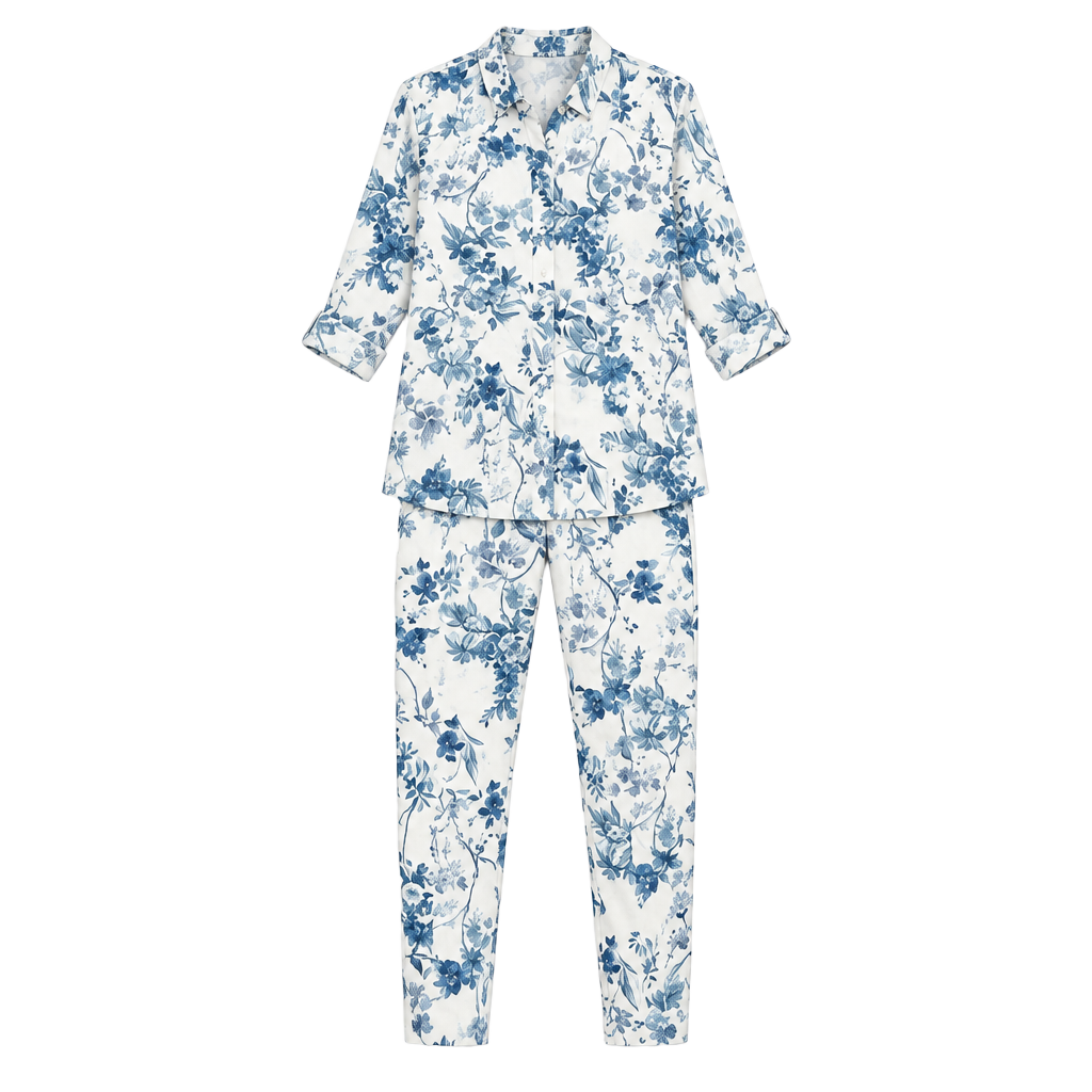 Anthropologie Lucienne Belted Jumpsuit Size 6 Western boho Blue Floral 1