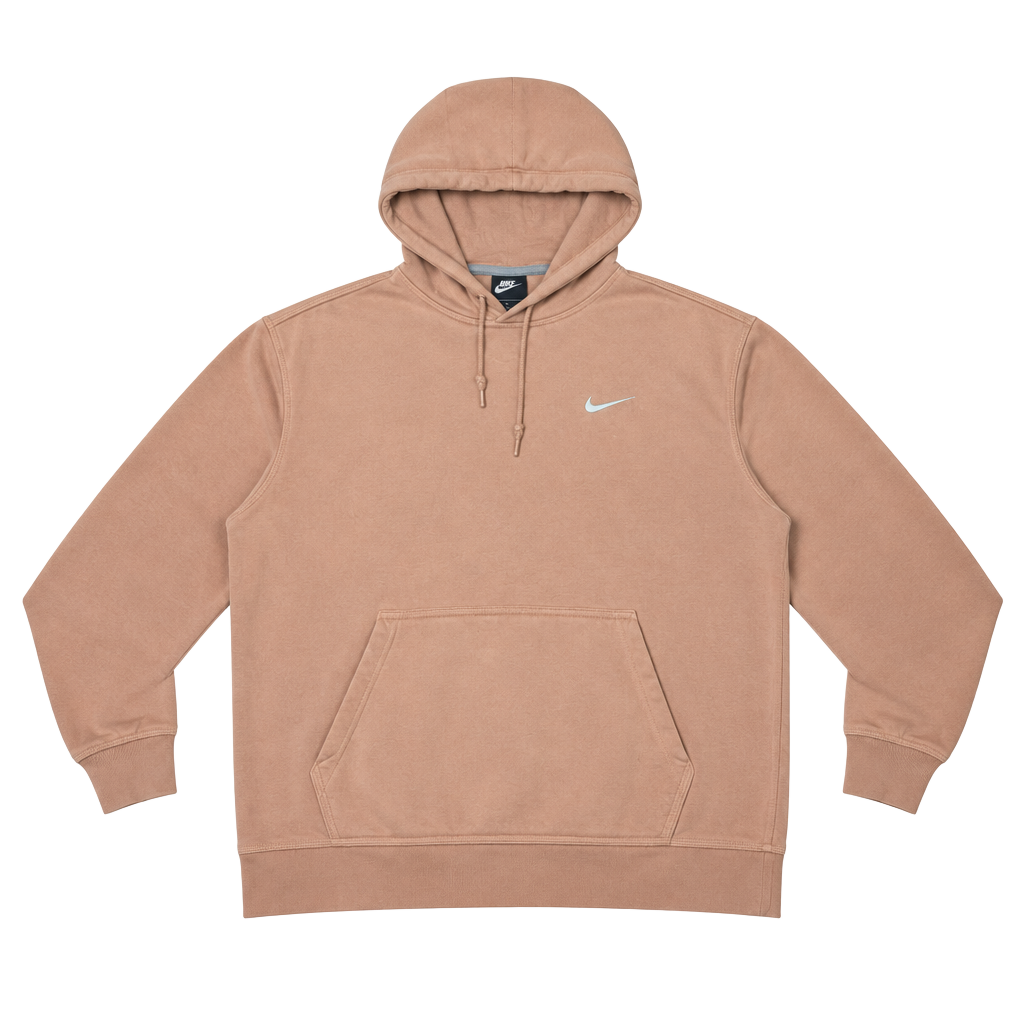 Nike Hoodie Sweatshirt Size XL Peach Orange Embroidered Swoosh 1