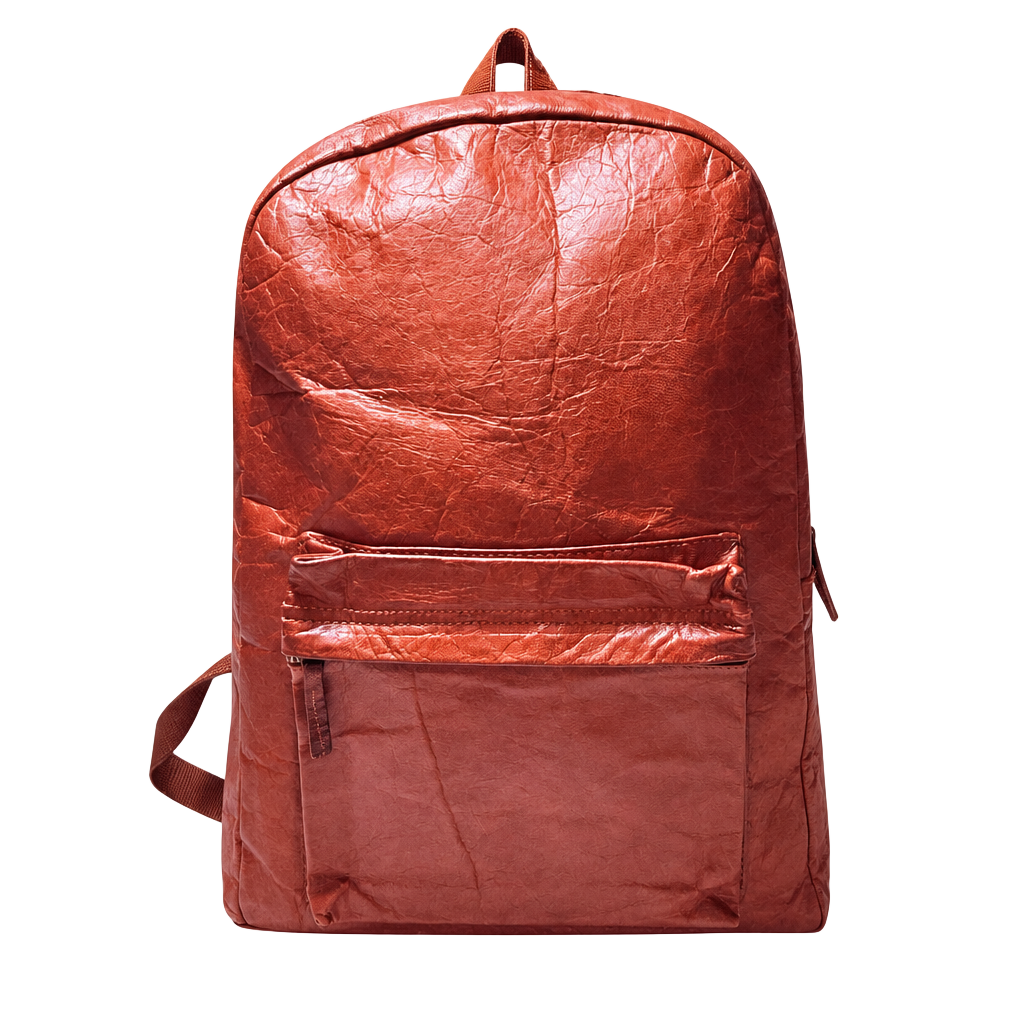 Vintage Brown Leather Backpack Daypack 17 Inch 1