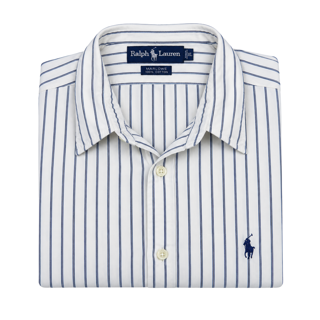 Ralph Lauren Marlowe Striped Button Down Shirt XL 100% Cotton 1