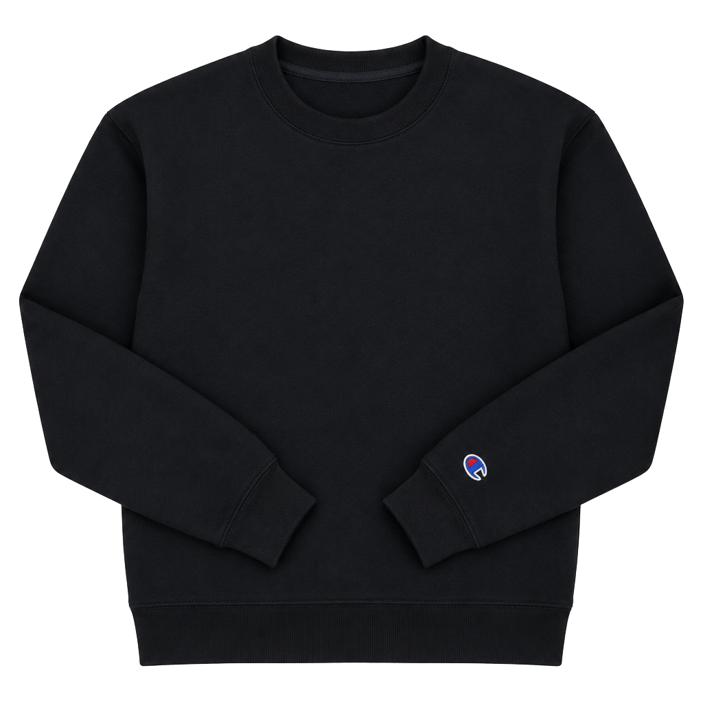Champion Reverse Weave Heavyweight Crewneck Black L 1