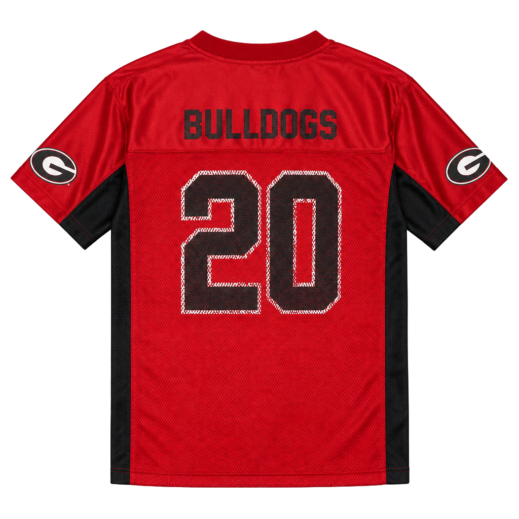 Vintage Starter Georgia Bulldogs #20 Football Jersey Youth 16/18 Red Black 1