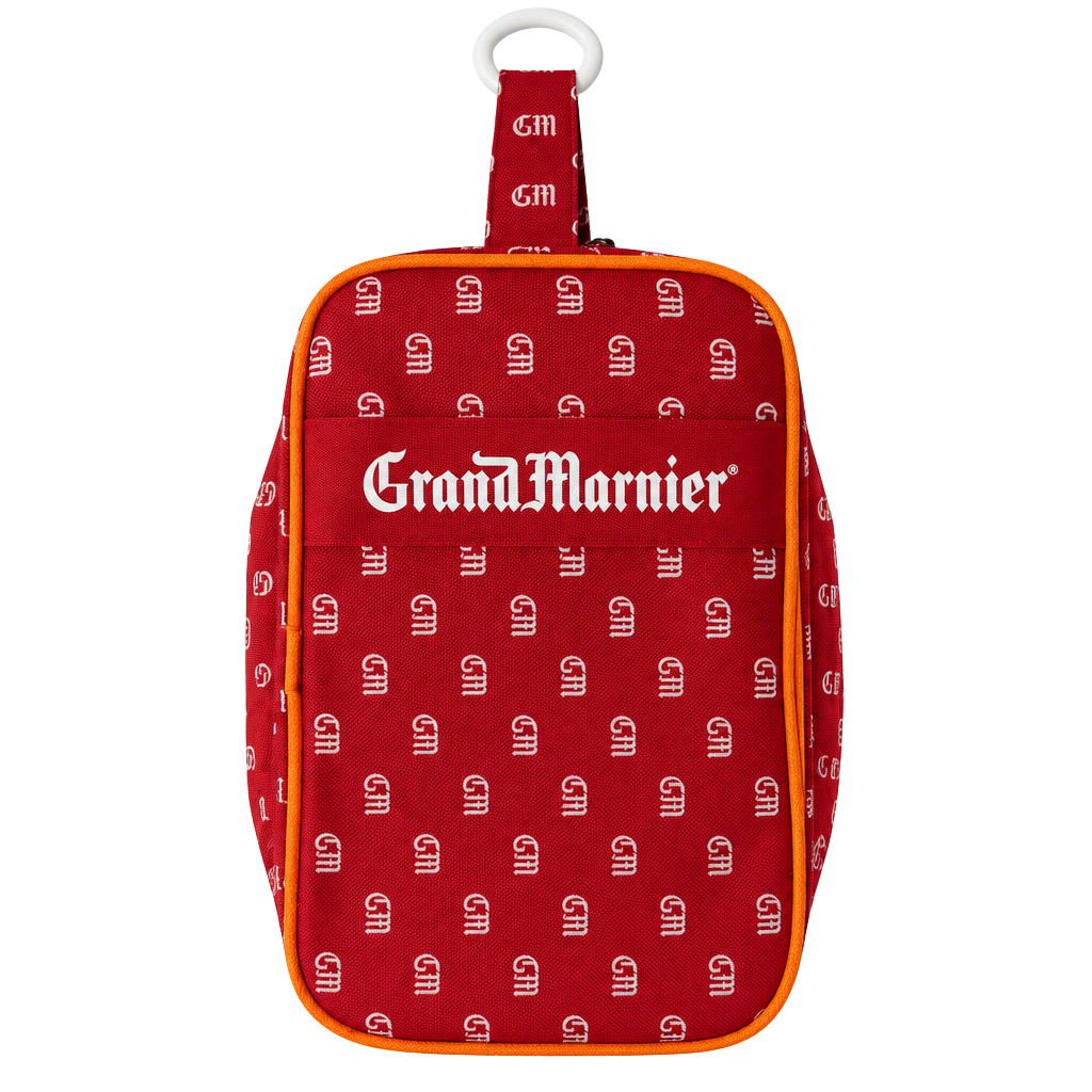 Grand Marnier Mini Multi-Compartment Bag Red Orange Promotional Pouch 1