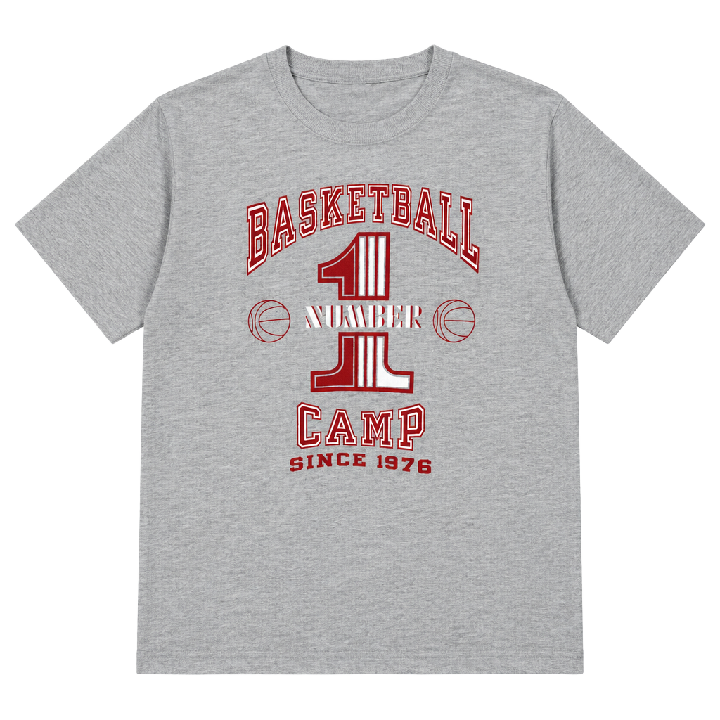 Vintage Russell Athletic Basketball Camp T-Shirt Made in USA Size L 1