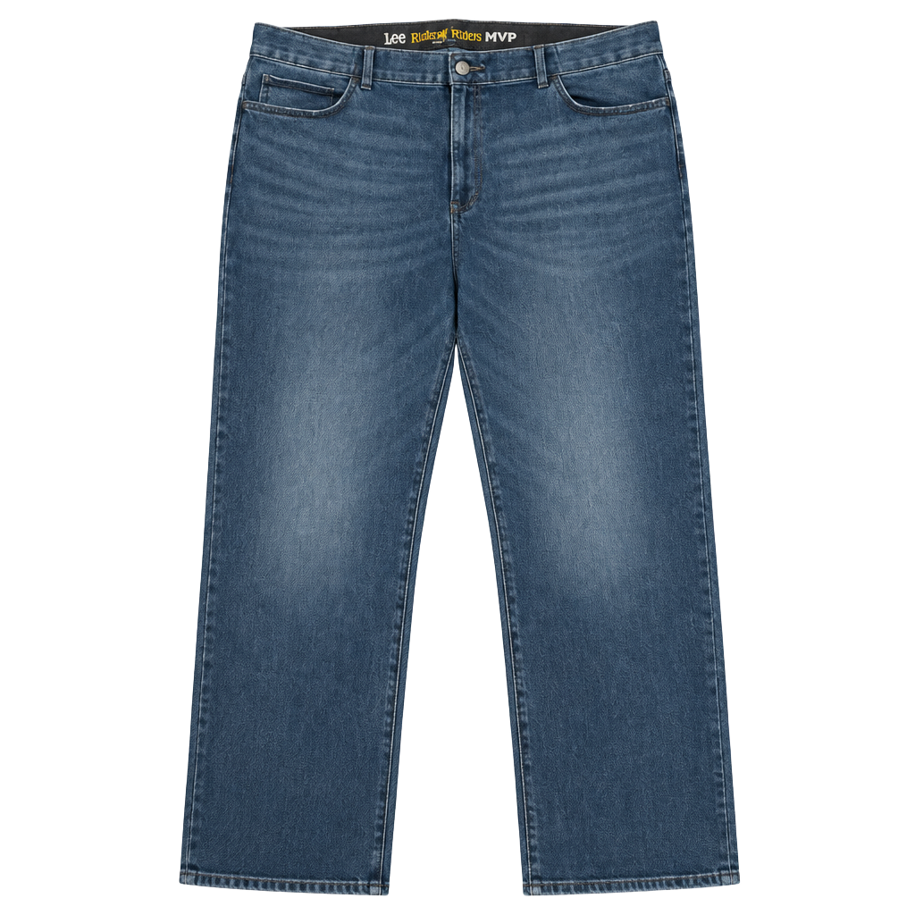Lee Extreme Motion MVP Straight Jeans Size 46X27 Blue Relaxed Fit 1