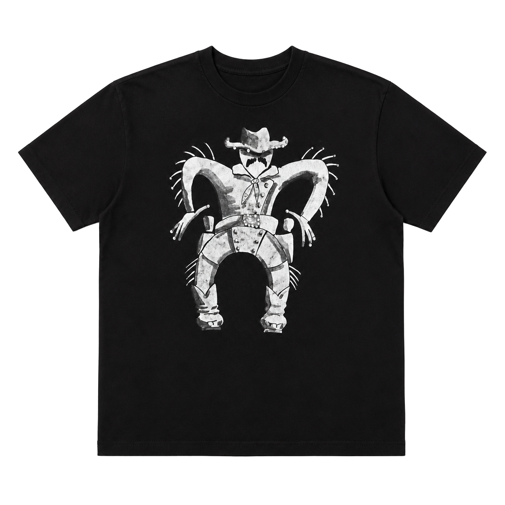 Vintage 90s Oneita Cowboy Graphic T-Shirt XL 1