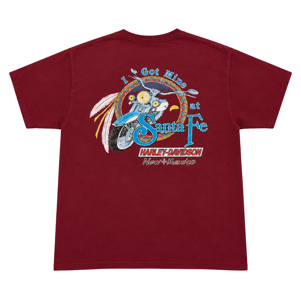 Harley-Davidson Santa Fe T-Shirt Size Large Red Graphic Tee 1
