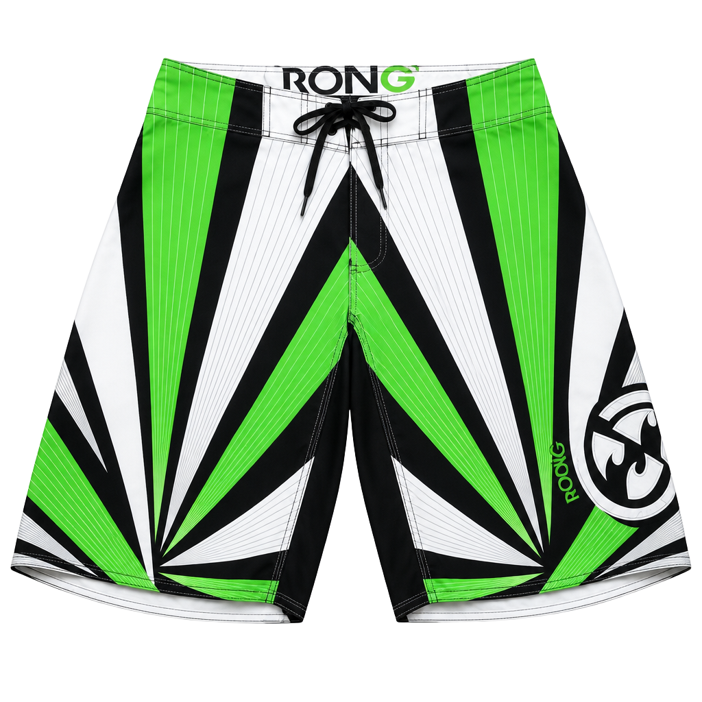 Billabong Andy Irons Boardshorts Black Green White Y2K 1