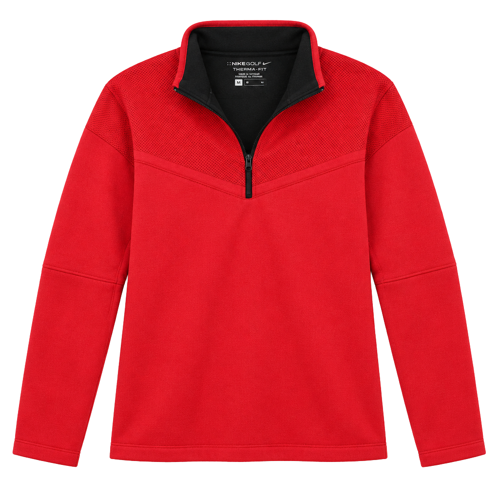 Nike Golf Tour Performance 1/4 Zip Pullover Size XL Red Therma-FIT 1