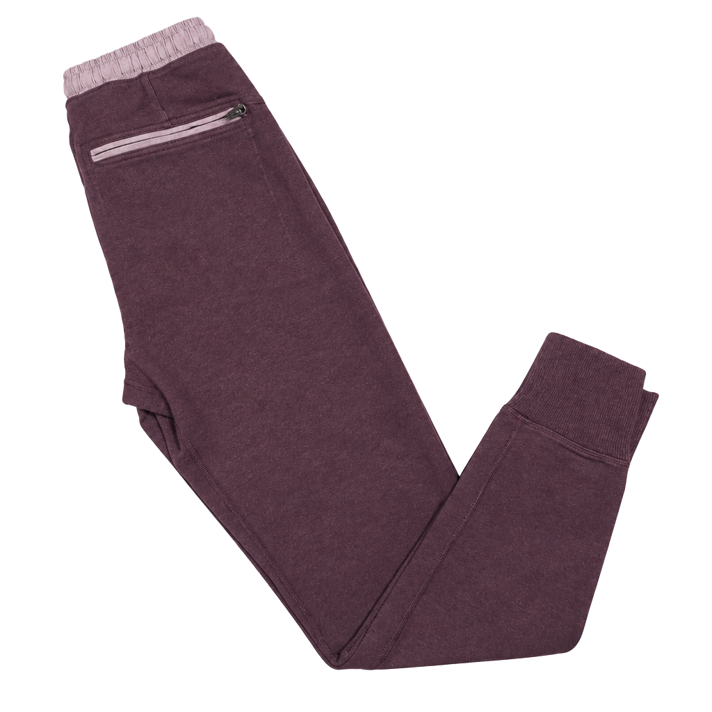 Lululemon Athletica Ready To Fleece Jogger Pants Size 6 Burgundy 1