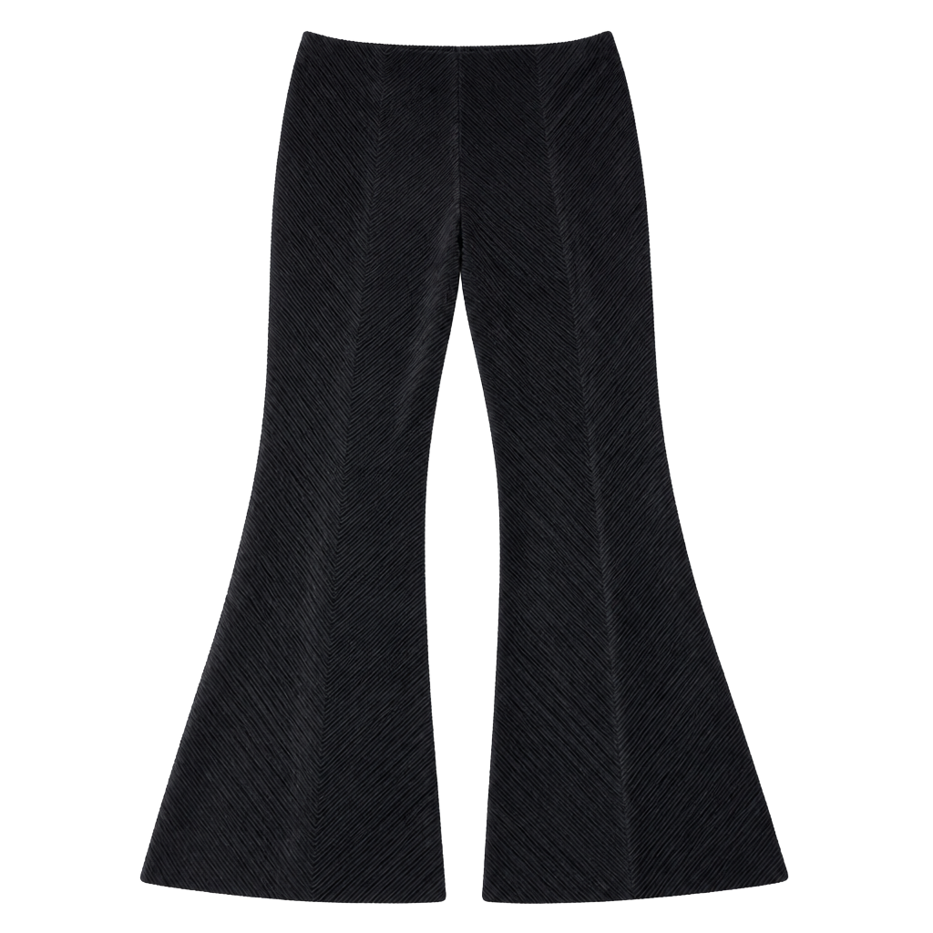 Free People Penny Pull-On Velvet Flare Pants In Black Size M New 1