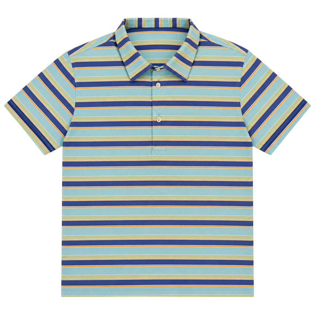 Peter Millar Summer Comfort Polo Shirt Size XL Blue Striped Golf Preppy 1