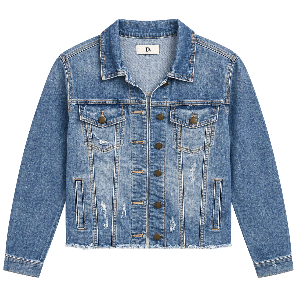 JBD Distressed Denim Jacket M Womens 1