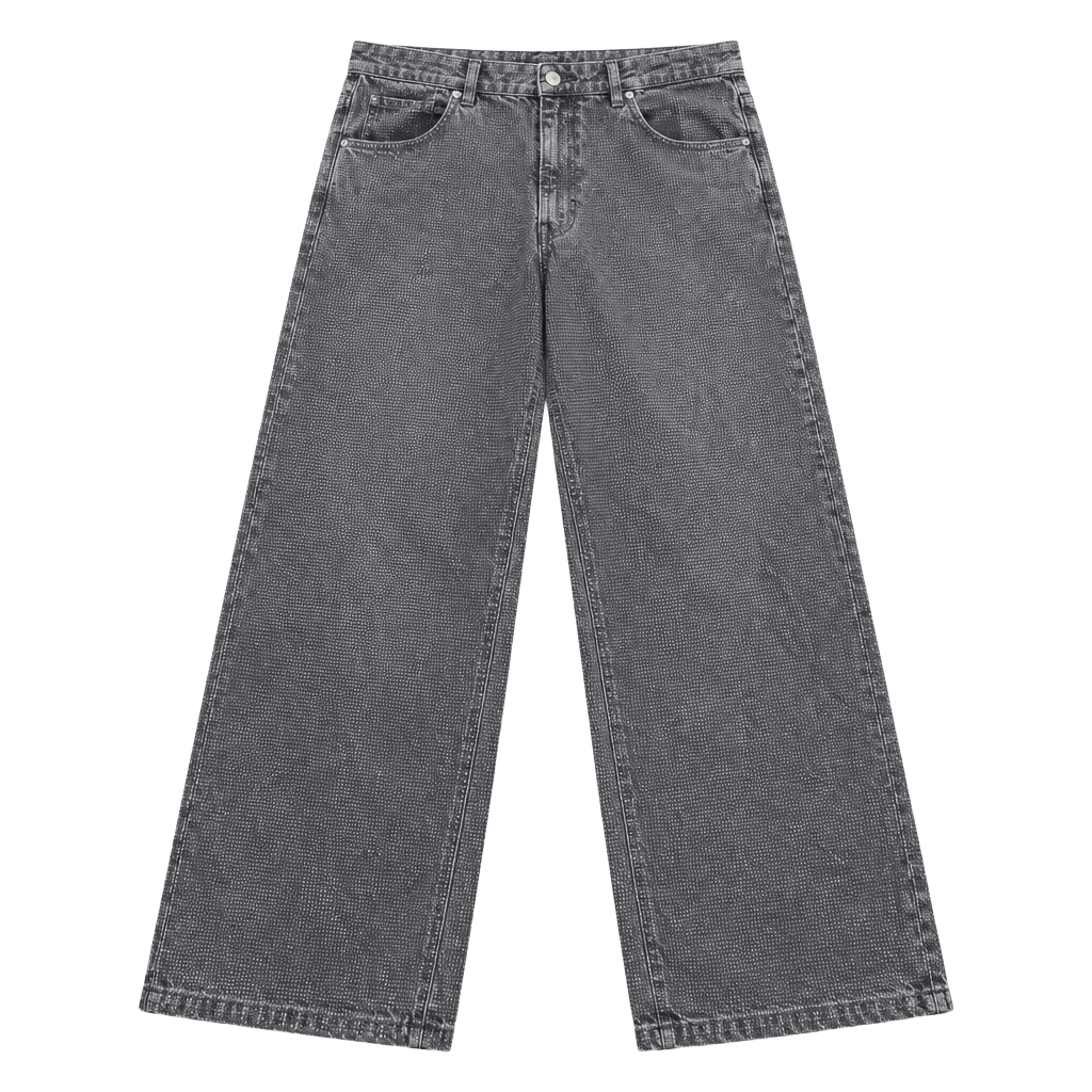 Wild Fable 90s Relaxed Straight Jeans Size 14 Silver Sparkle Dot 1