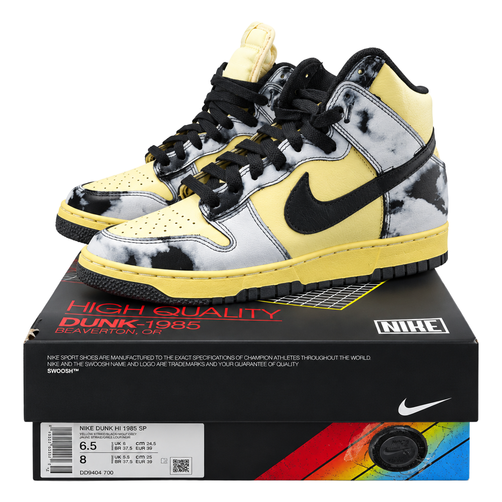 Nike Dunk High 1985 SP Size 6.5 Lemon Drop Acid Wash 1