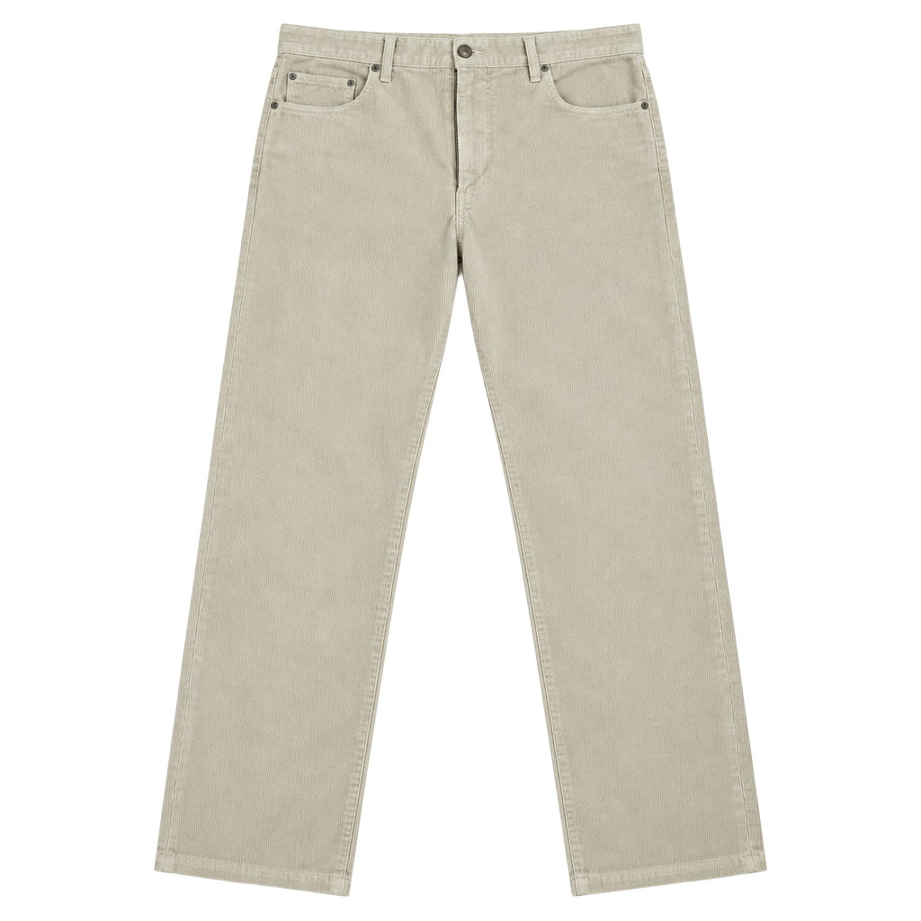 Lands End Mens Cream Corduroy Pants 36 1