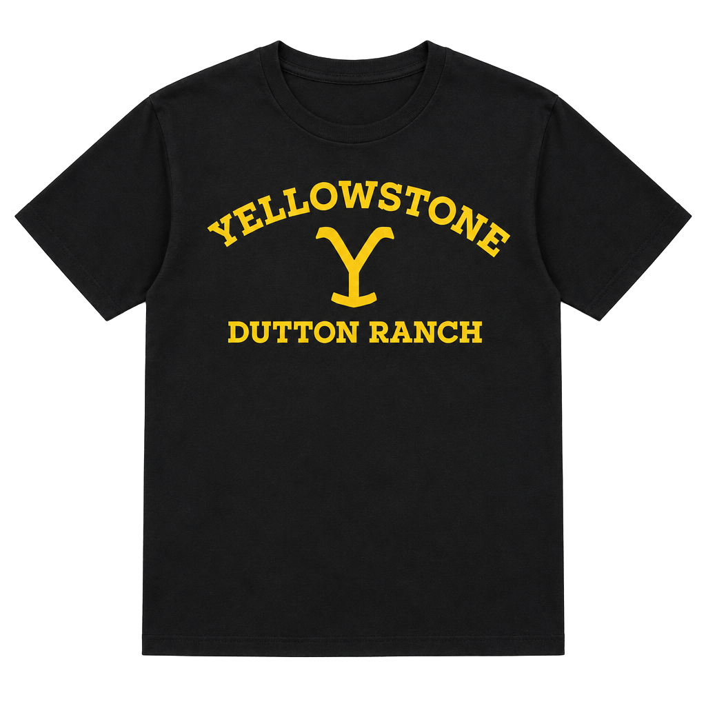 Yellowstone Dutton Ranch T-Shirt Size S Black Graphic Tee 1