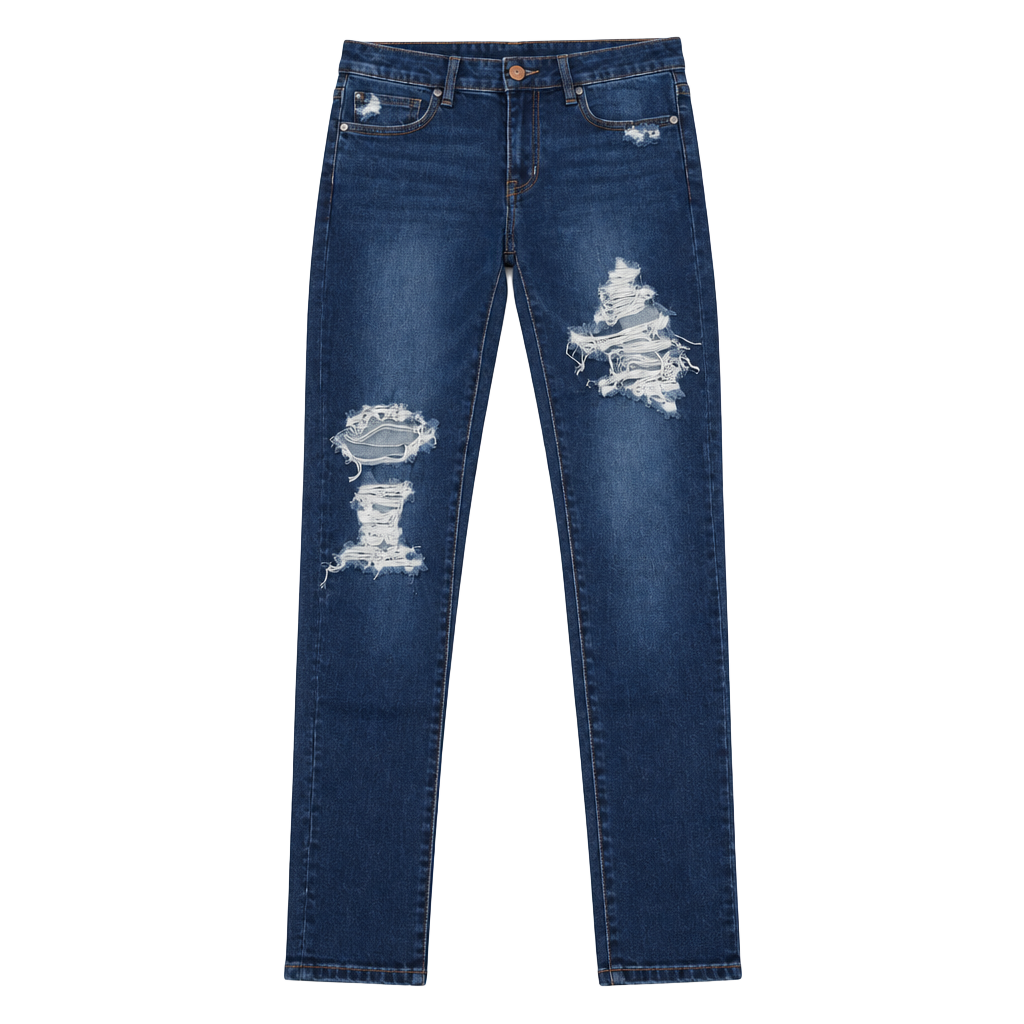 American Eagle Super Stretch Jegging Size 10 Regular Distressed Blue Jeans 1