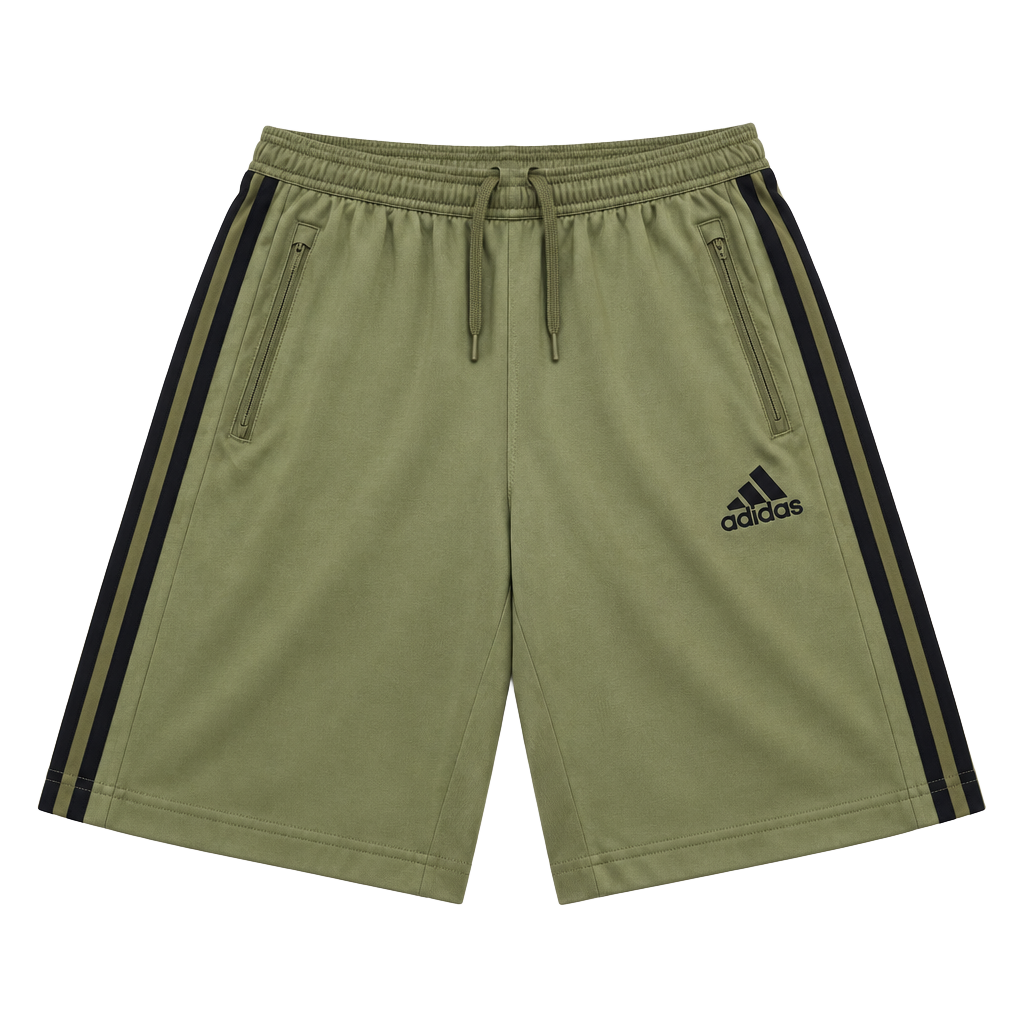 Adidas Primeblue Shorts Size S Green Athletic Zip Pockets 1