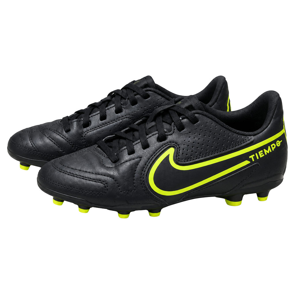 Nike Tiempo Legend 9 Club Soccer Cleats Black Yellow 1
