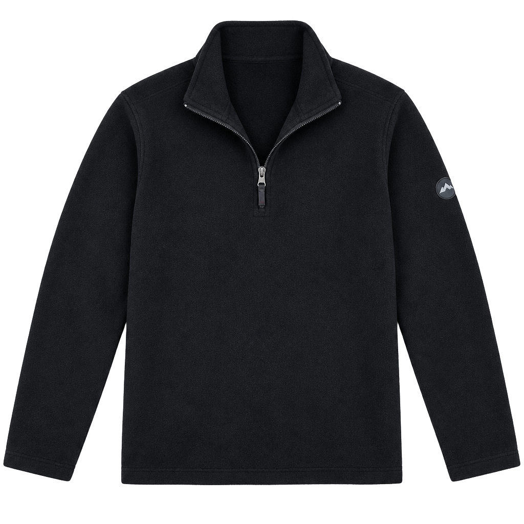 Izod Performance Fleece Full Zip Jacket Size XL Black 1