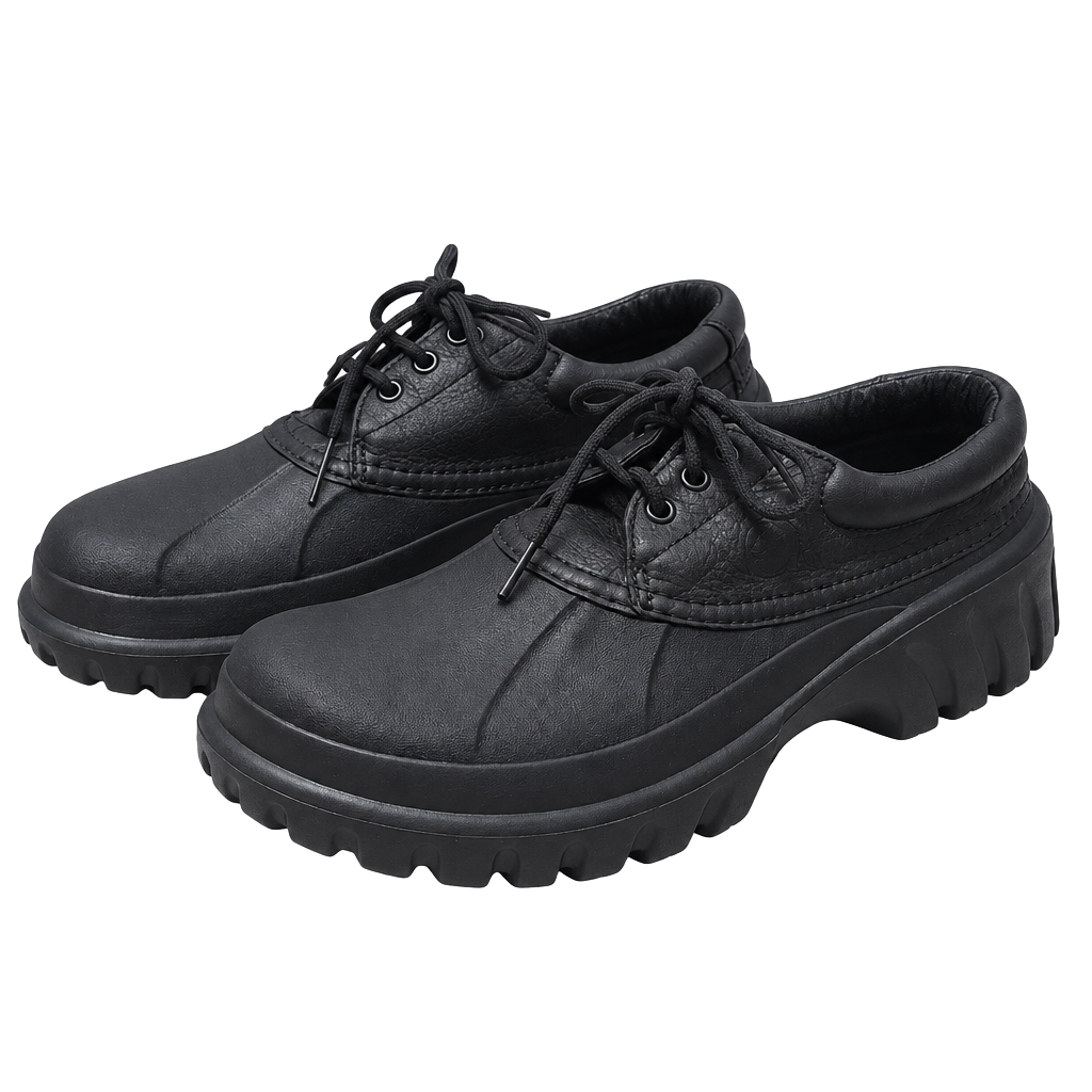 Crocs Axle Low Black Leather Shoes 1