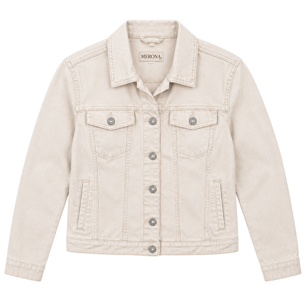 Merona Pink Denim Jacket Size M 1