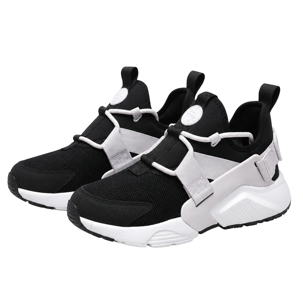 Nike Air Huarache City Low Black White Sneakers 1