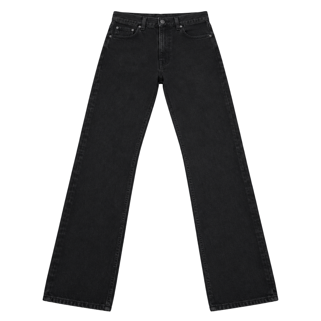 Levi's 505 Regular Fit Straight Leg Jeans 31x32 Black Denim 1