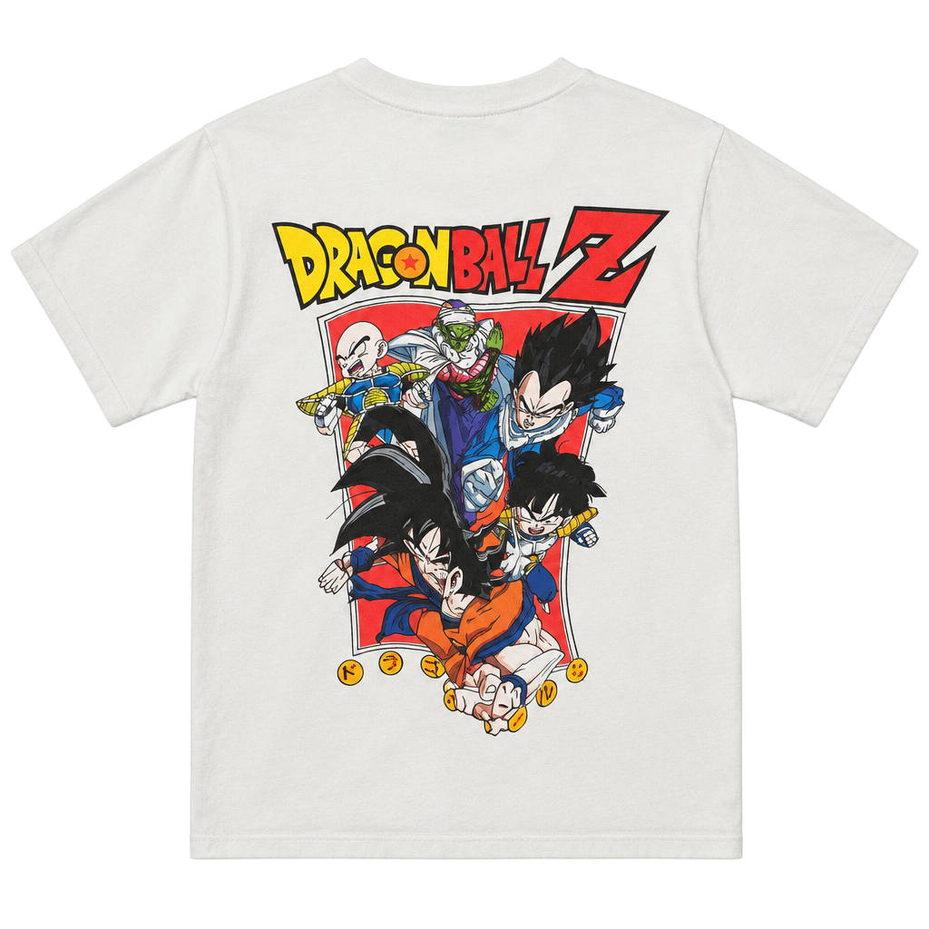 Dragon Ball Z T-Shirt Size XL White Anime Graphic Tee 1