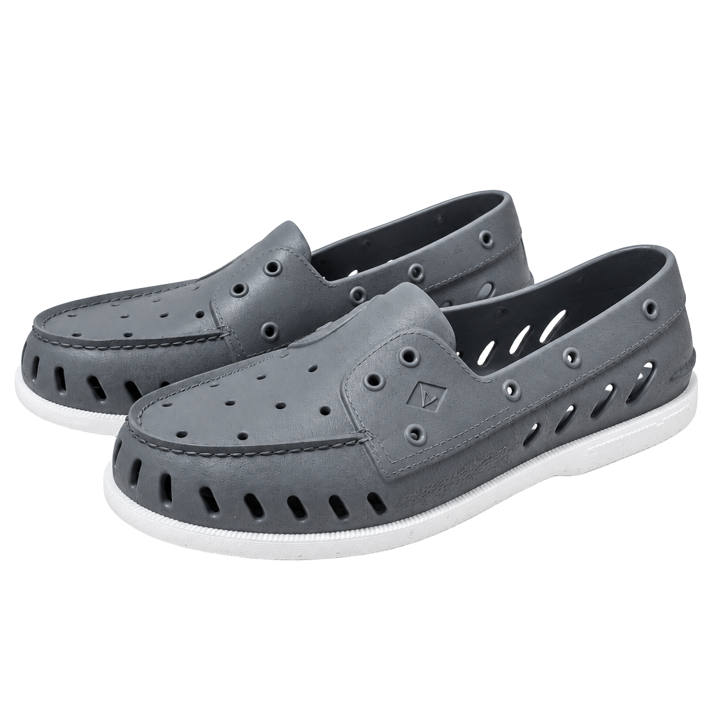 Sperry Authentic Original Float Boat Shoes Gray White 1