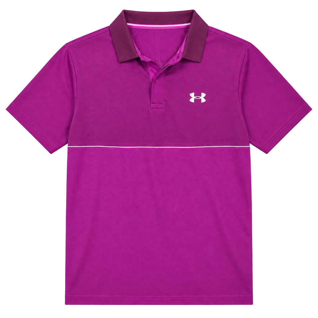 Under Armour The Iso-Chill Polo Size XXL Pink Purple Shirt 1