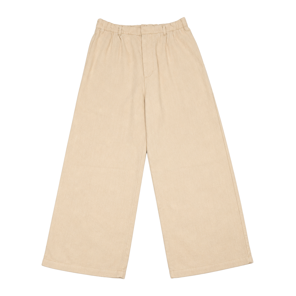 A New Day Women’s Size 12 Linen Blend Beige Wide Leg Pull On Pants Coastal 1