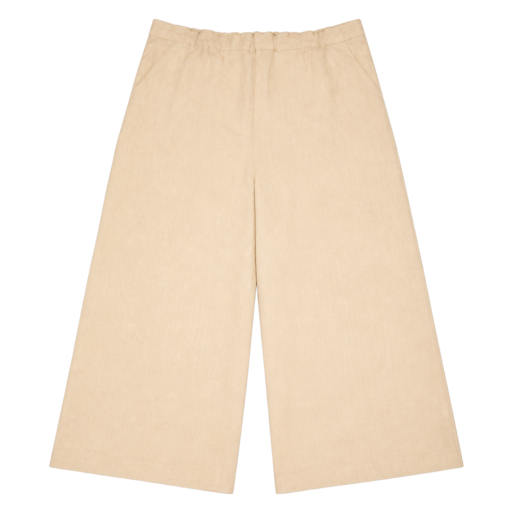 Wonderly Women’s 2X Beige Linen Blend Wide Leg Pants High Rise Coastal Boho 1