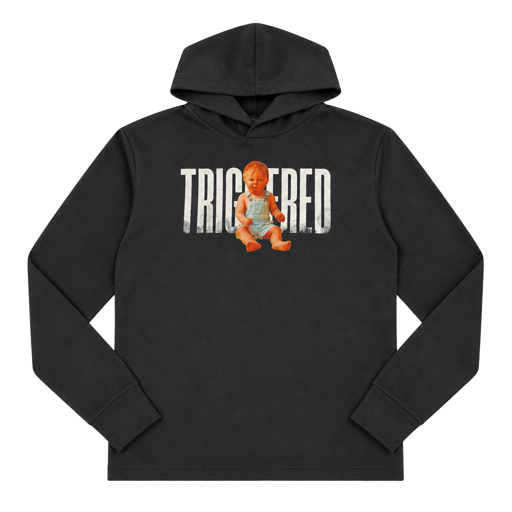 Bella + Canvas Triggered Hoodie Size XL Black Graphic Long Sleeve 1