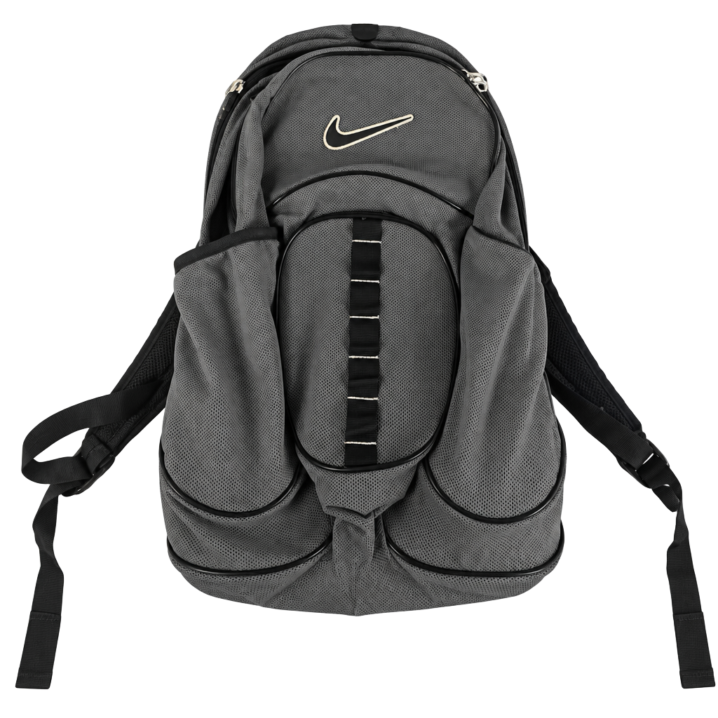 Nike Gray Mesh Backpack Gym School Sport Bag 1