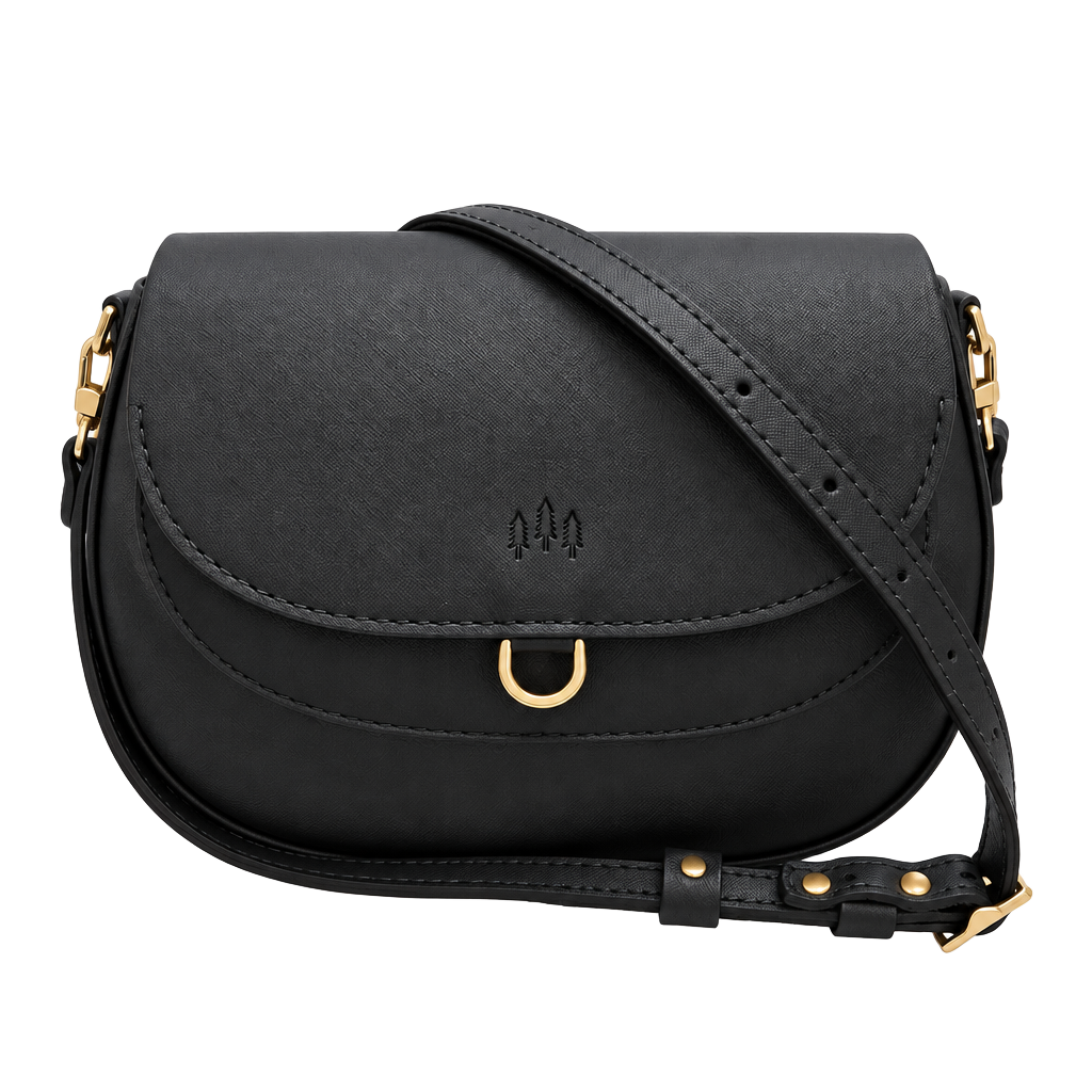 Portland Leather Large Monaco Crossbody Black 1